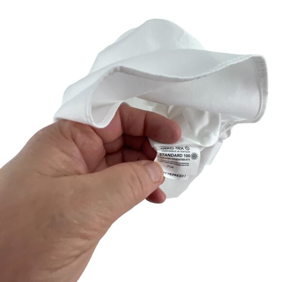 Chaps Men's White Coolmax Regular Fit Dress Shirt Size L Cotton Blend Classic - Picture 3 of 7